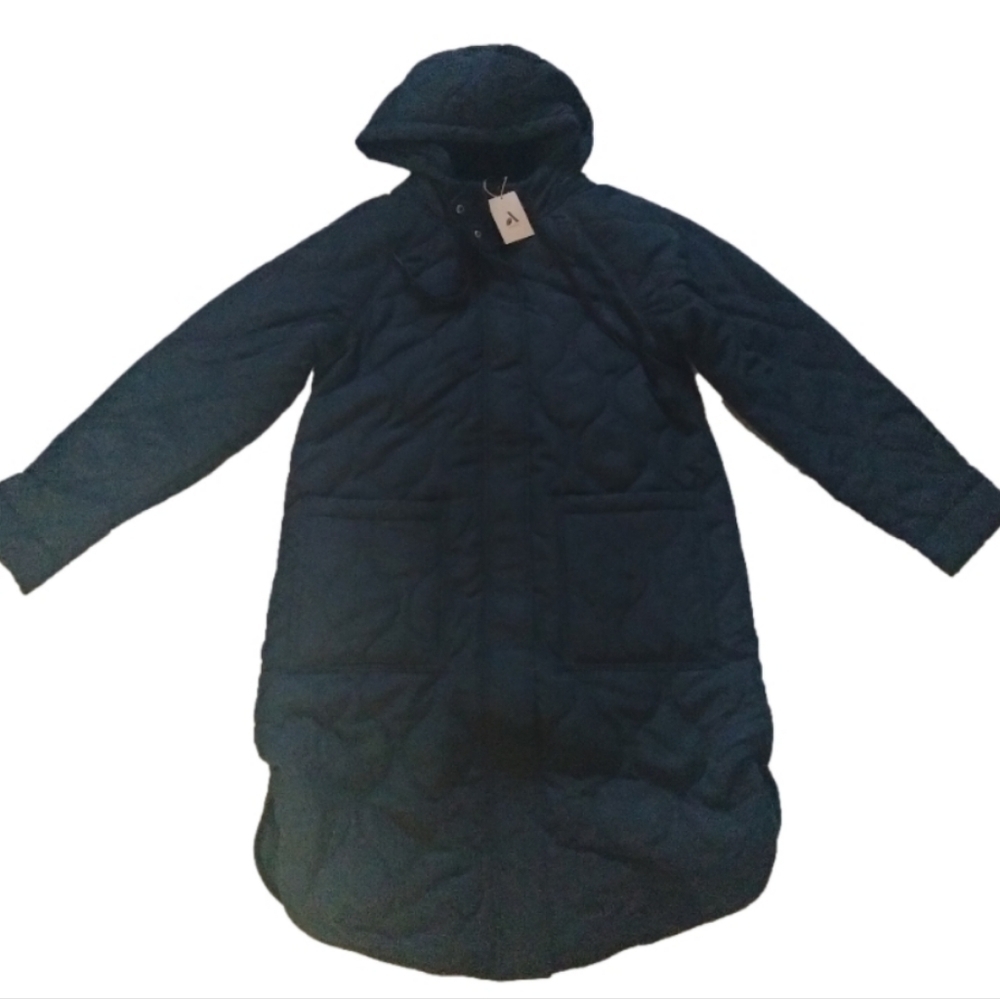 NWT AE MidLength Hooded Coat SzL - Picture 5 of 6
